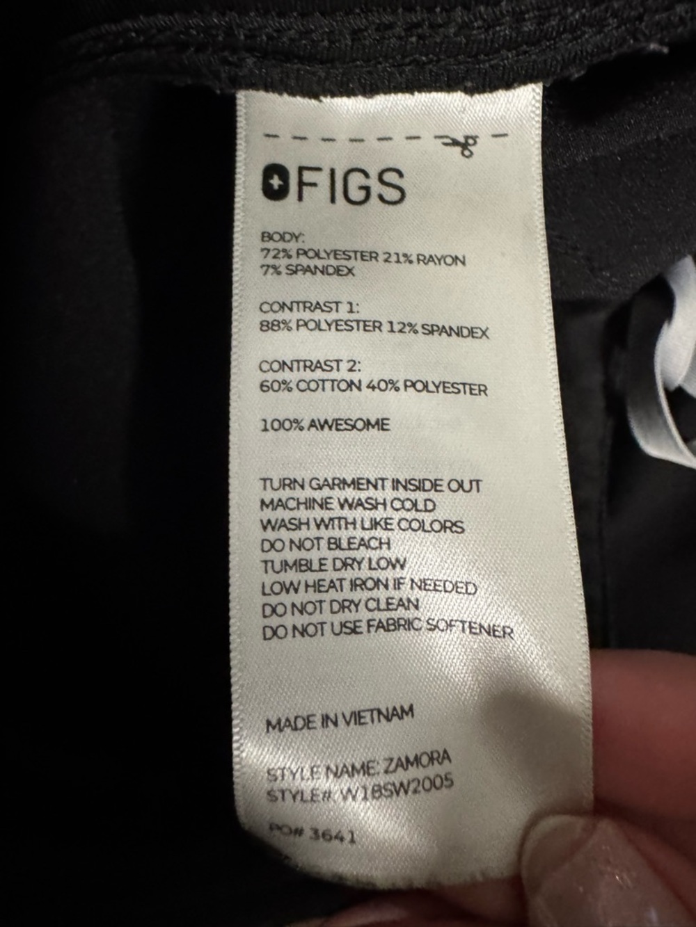 Figs Zamora Jogger Scrub Pants in Black - Picture 6 of 6